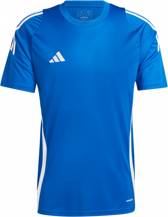 Adidas - Tiro 24 Spillertrøje - Royal Blå & hvid