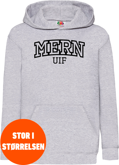 Fruit of the loom - Mern Uif Klassisk Hoodie Kids - Heather Grey