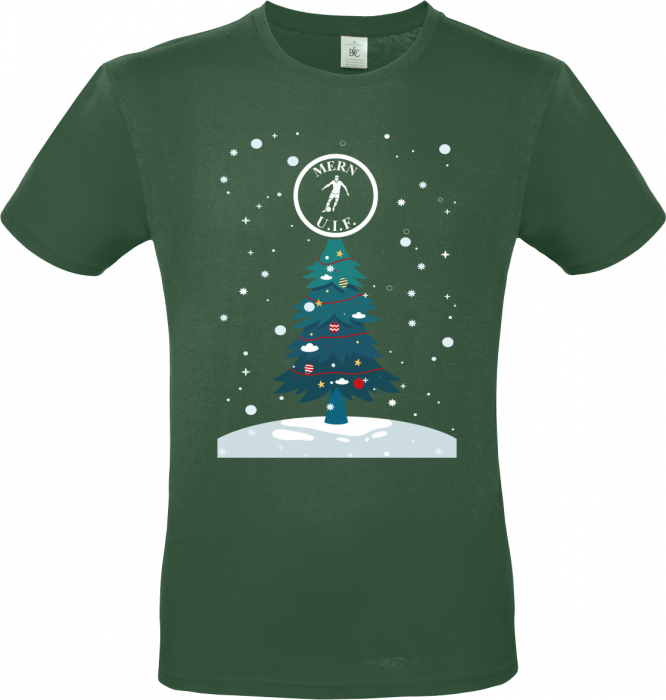 B&C - Mern Uif Christmas T-Shirt Adults - Bottle Green