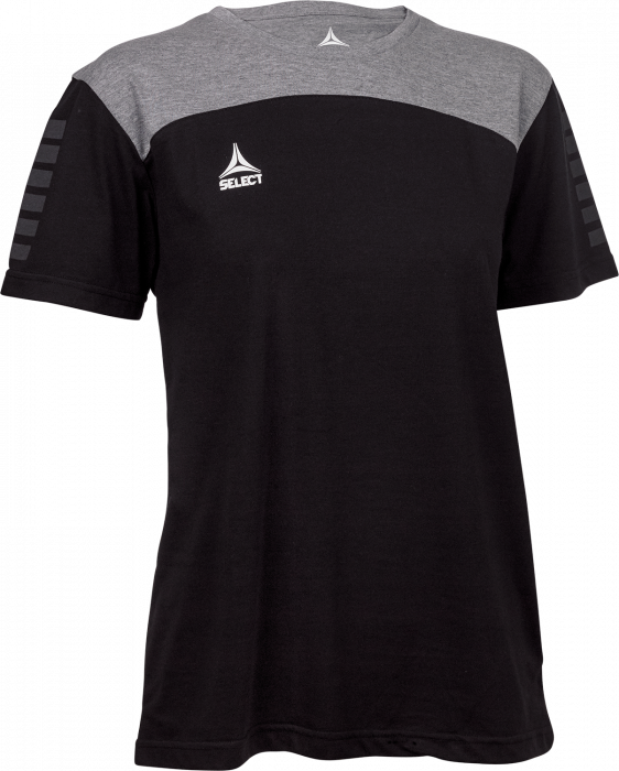 Select - Oxford T-Shirt Women - Nero & melange grey